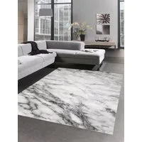 Carpetia Teppich Teppich Design Wohnzimmer Teppich Marmor Optik grau creme, rechteckig, Höhe: 12 mm