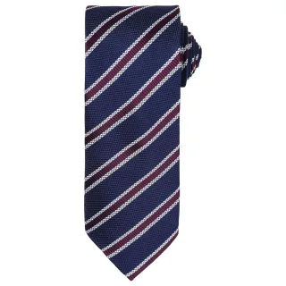 Premier - Krawatte für Herren (Marineblau/Aubergine)