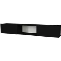 en.casa Lowboard, »Paltamo« Fernsehschrank 180x31x29,5cm Schwarz