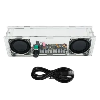 DIY 5W PAM8406 bluetooth Speaker Amplifier Kit Dual Channel Stereo Sound USB Power Clear Audio Level Indicator Easy Asse