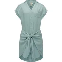 Ragwear Blusenkleid Bahaya stylisches Damen Sommerkleid mit Bindeband