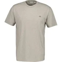 Gant T-Shirt Herren T-Shirt 1er Pack Baumwolle Reg Shield (Packung, 1er Pack)