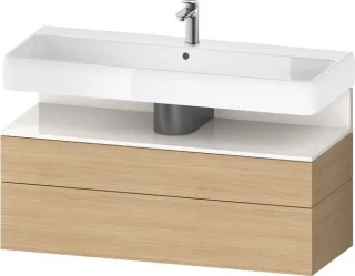Duravit Qatego Waschtischunterbau wandhängend Natur Eiche Matt 1190x470x590 mm - QA4396022300010 QA4396022300010