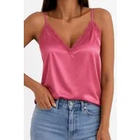 Worldclassca Trägertop Worldclassca Damen Trägertop mit Spitze Sommer Spaghetti Top Locker Trägertop mit Spitze - Sommer Top