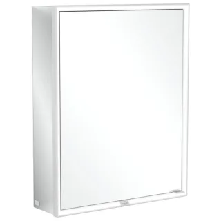 Villeroy und Boch My View Now Spiegelschrank A4576L00 60 x 75 x 16,8 cm, Anschlag links, LED-Beleuchtung, 1 Tür, Ein-/Ausschalter