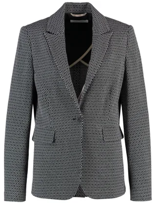 GERRY WEBER Collection - Taillierter Blazer aus Jacquard schwarz - Gr. - 40