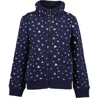 Blue Seven Sweatjacke Baumwollmischung, Alloverdruck, Stehkragen