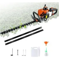 CONENTOOL Benzin-Heckenschere 60 cm Schnittlänge, 22,5 ccm, SK5-Stahl, Vibrationsdämpfung, für Hecken & Sträucher