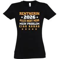 Youth Designz Print-Shirt Damen T-shirt Rentnerin 2026 Aufdruck lustig Geschenk Statement mit lustigen Print für Frauen