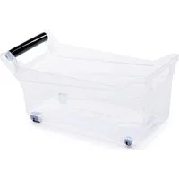 Prosperplast Aufbewahrungsbox Aufbewahrungsbox 14L mit Rollen & Griff Kunststoff