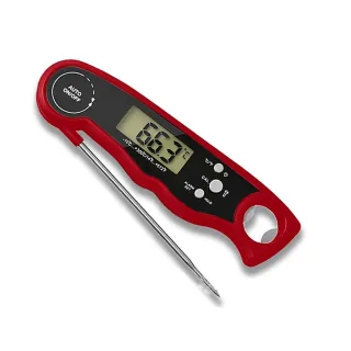 Foldable Dual Probe Food Thermometer BBQ Meat Grill Thermometer Kitchen Oven Grill Thermometer Dual Temperature Modes wi
