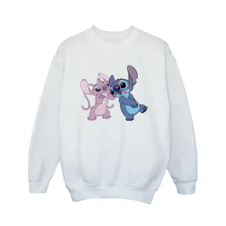Disney Lilo & Stitch Kisses Sweatshirt für Mädchen (weiß)