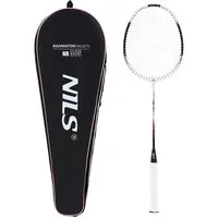 Nils Badmintonschläger Carbon Schläger Badminton mit Schutzhülle