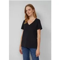 s.Oliver Kurzarmshirt T-Shirt T-Shirt mit V-Ausschnitt
