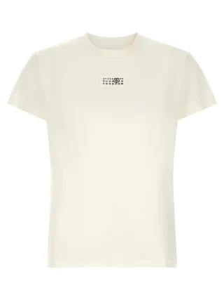 MM6 Maison Margiela Weißes Baumwoll-T-Shirt