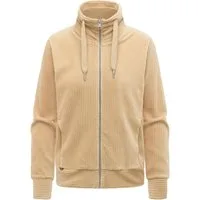 Ragwear Sweatjacke Ronette Cordy Zip-Jacke aus weichem Kord und hohem Kragen