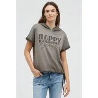 SOCCX Kapuzenshirt mit Bindeband am Saum