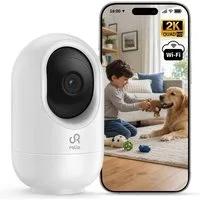 Ralio Überwachungskamera WLAN 2K/3MP Smart Home Sicherheitskamera mit Nachtsicht (8–10m) (Innenbereich, Bewegungserkennung, Zwei-Wege-Audio, Cloud & 256GB Speicher, 355° Schwenkbar, stabile 2.4/5GHz Verbindung, IP Kamera für Haus, Wohnung & Familie)