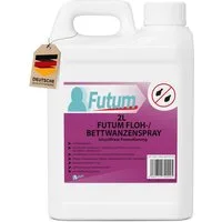 FUTUM Insektenspray Anti-Bettwanzen-Spray Floh-Mittel Ungeziefer-Spray, 2 l, auf Wasserbasis, geruchsarm, brennt / ätzt nicht, biozidfreie Formel