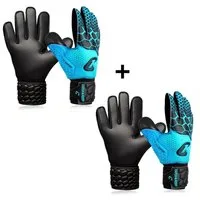 Catch & Keep Torwarthandschuhe Torwarthandschuhe Kinder, 2er Sparpaket Grip Handschuhe Junior