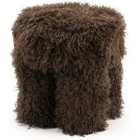 LEVEN Lifestyle Sitzhocker Hocker Pouf CHARLIE Lounge-Hocker 40 x40 cm Höhe 43 cm, 3 stilvolle Farben: Erhältlich in Beige, Taupe und Braun