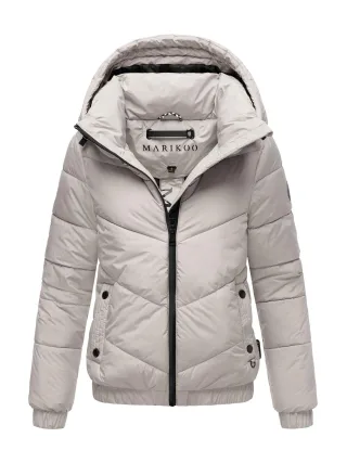 Marikoo Damen Winter Steppjacke mit Kapuze – Nayanaa