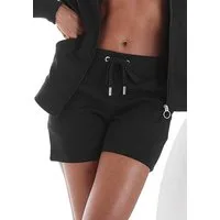 Bench. Loungewear Sweatshorts mit Logostickerei und seitlichen Taschen, Loungewear