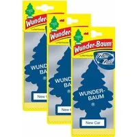 Wunder-Baum Hänge-Weihnachtsbaum New Car 3er Duftbäumchen Wunderbaum 3 Set Lufterfrischer Neuwagen