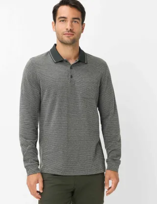 Brax Herren Polo Style PHARELL pine, grün, Gr. XS