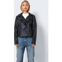 Noisy may Lederimitatjacke NMREBEL L/S JACKET NOOS mit vielen Biker Details