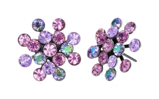 konplott - Ohrstecker - Magic Fireball lila/pink/violet