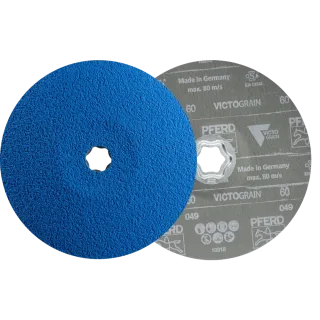PFERD TOOLS COMBICLICK Fiberscheibe VICTOGRAIN-COOL für Stahl und Edelstahl - 64118060