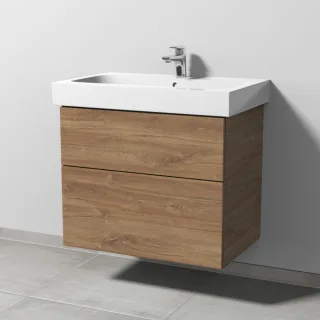 Sanipa 3way Waschtischunterbau zu Geberit iCon Waschtisch mit 2 Auszügen, Eiche-Kansas SM65159