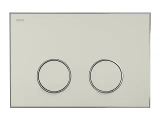 MEPA Frame Betätigungsplatte 2-Mengen Sand-Glanzchrom, 421067 421067