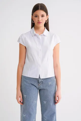 Slim Fit Popelinhemd