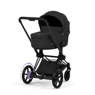 Cybex Kinderwagen ePriam Comfort Matt Black inklusive Babywanne Sepia Black