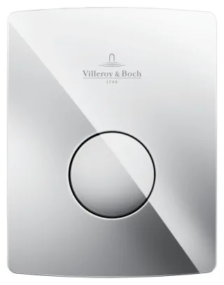 Villeroy & Boch Urinal-Betätigungsplatte ViConnect 162x62x128mm 1-Mengen-Spülung Verchromt 92194461