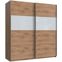 Wimex Schwebetürenschrank Bramfeld Kleiderschrank mit Glaselementen und zusätzlichen Einlegeböden
