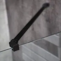 WITEN&NOCK Duschwand-Stabilisationsstange 70 cm Stabilisationsbügel mit 180° Drehgelenk Haltestange ‎6 -10 mm