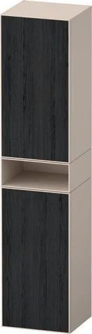 Duravit Zencha Hochschrank Eiche Schwarz & Taupe Matt & Supermatt 400x360x1760 mm - ZE1353L16830000 ZE1353L16830000
