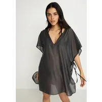 LSCN by LASCANA Chiffontunika seitlich zum Knoten, transparente Strandtunika