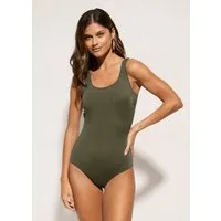 bonprix Badeanzug mit integrierten Softcups, elastisches Material, Basic Stil