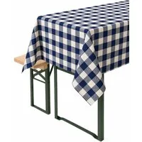 texpot Tischdecke Tischwäsche im 2 cm Karo blau-weiß 100% Baumwolle Landhaus Tischdecken (1-tlg)