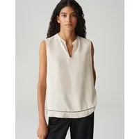 OPUS Blusentop FARIBICA Regular mit filigraner Lochspitze