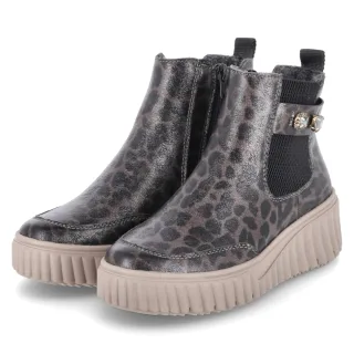 Rieker Chelsea Boots - Gr. 40 - Grau - Synthetik