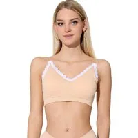 Yenita® Bustier Ribbed Collection mit feiner Spitze