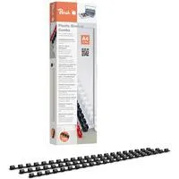 Plastikbinderücken 6mm A4 schwarz, 100 Stück