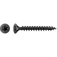 SPAX Holzbauschraube Senkkopfschraube Vollgewinde T-Star plus schwarz, (200 St)