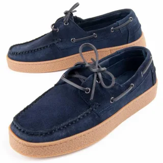 Purapiel-Garantie, 10 Jahre Garantie. Lässiger Marine-Look für Herren. Hergestellt aus 100 % natürlichem Leder, frei von Chrom VI. Hochwertige Materialien. Handgefertigtes Nähen. Rutschfeste Gummisohle. Hergestellt von anderen Marken für unsere Marke