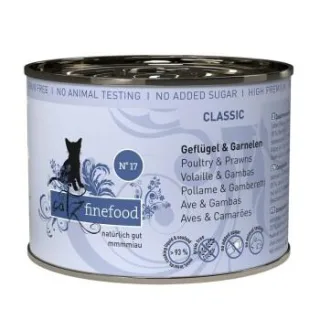 Catz finefood Nassfutter Katze Classic Adult No. 17 Geflügel und Garnele 12x200 g